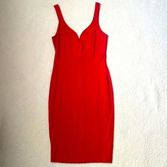 Red Midi Dress - Picture 3 of 6